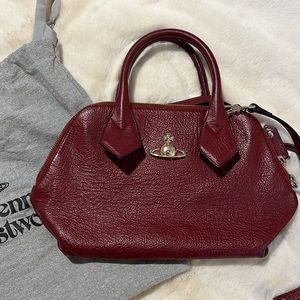Vivienne Westwood oxblood handbag